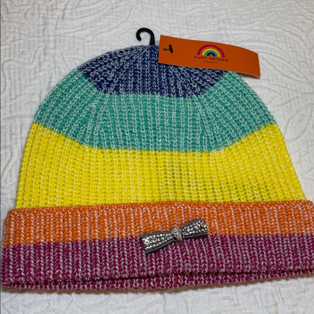 Kurt Geiger Colorful Striped Women’s Hat